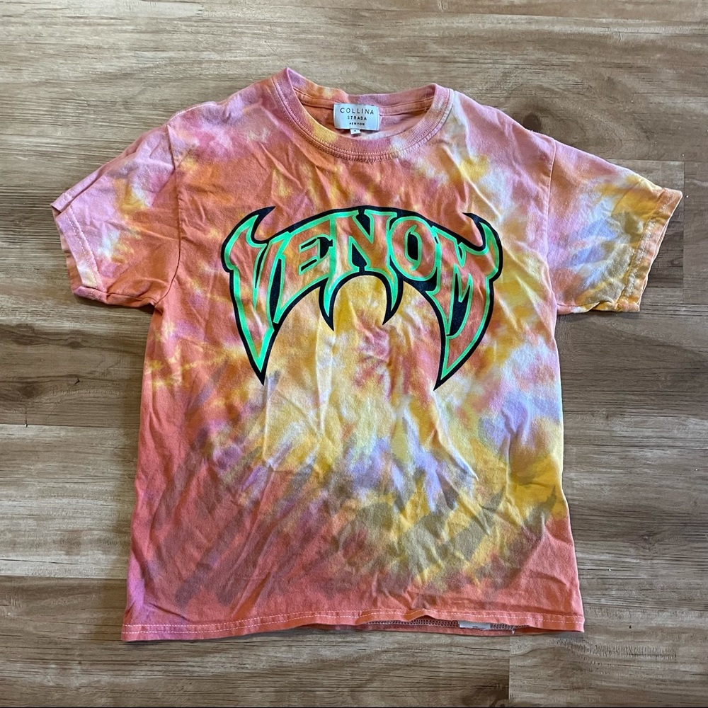 Collins Strada - Venom Tshirt in orange tie dye